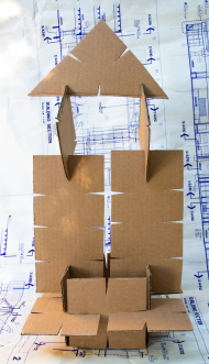 cardboard-building